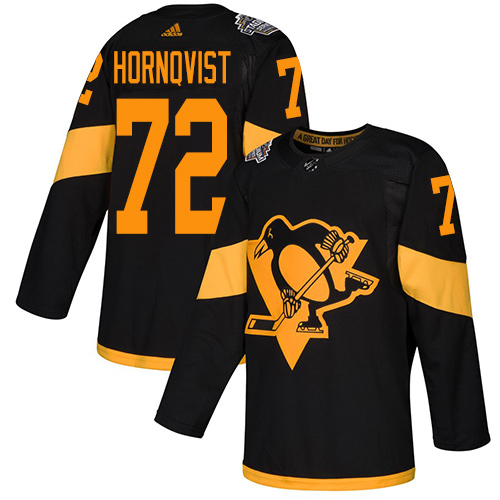 Adidas Penguins #72 Patric Hornqvist Black Authentic 2019 Stadium Series Women's Stitched NHL Jersey